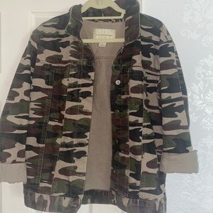 Urban Outfitters Camouflage Denim Jacket